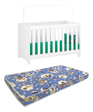 Berço C/colchão Ditália Multifuncional 3x1 Bbi-51 Br Cozy