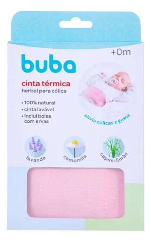 Cinta Térmica Herbal Para Cólica Dores Bebe Buba