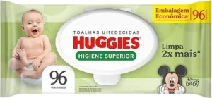 Huggies Lenços Umedecidos Higiene Superior Limpam 2x mais 96 Unidades