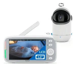 Babá eletrônica sem fio TakTark Bm813 com câmera voltagem -branco