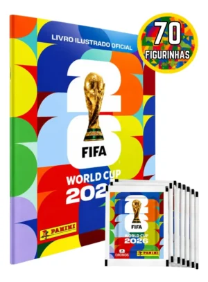Álbum Copa Do Mundo Oficial 2026 Brochura + 70 Figurinhas