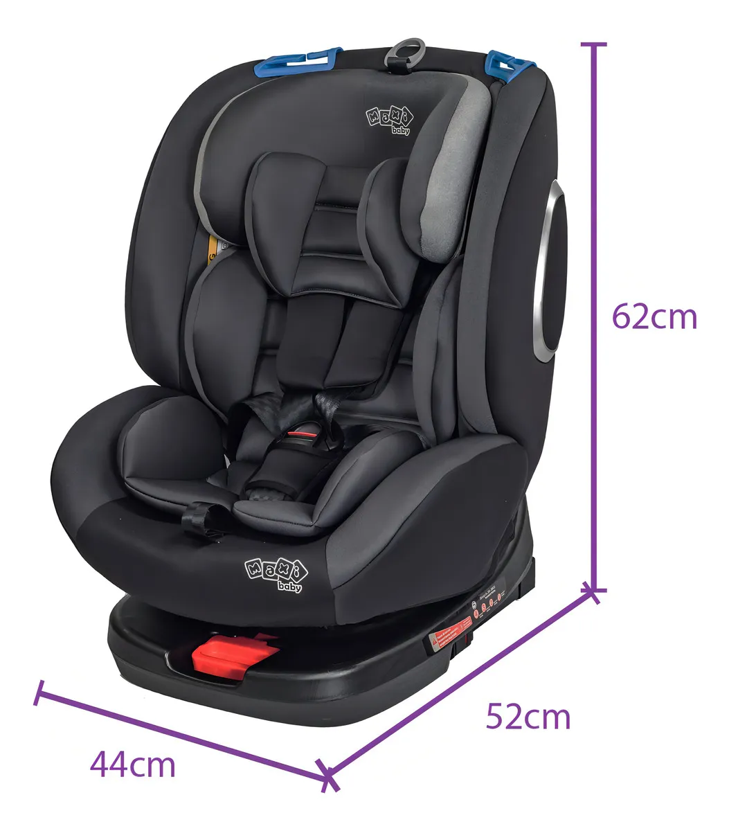 Cadeira De Carro Infantil Max360 Isofix 36kgs Maxi Baby - Preto - Imagem 4