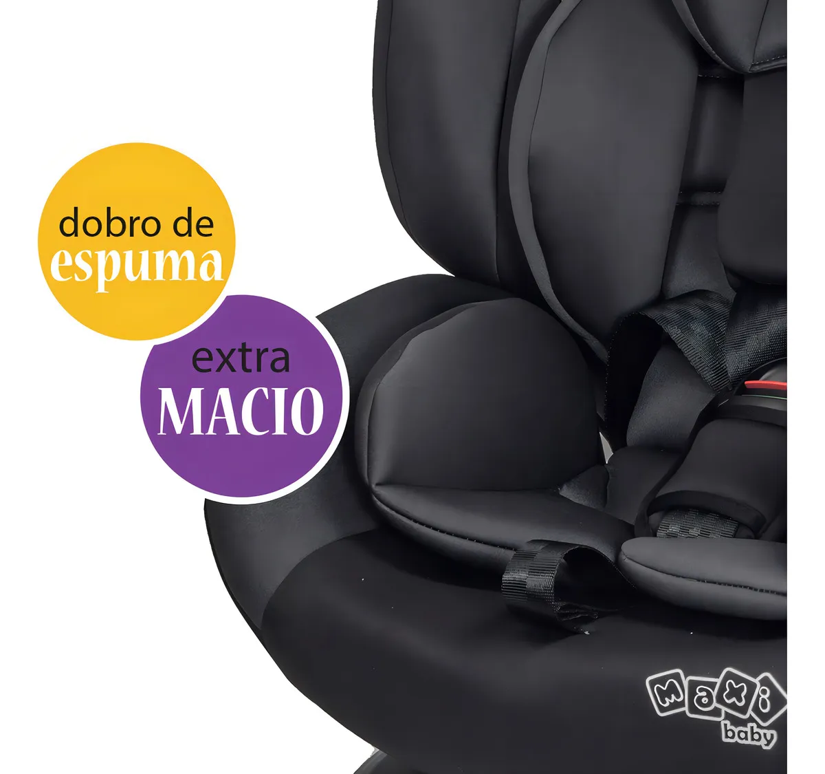 Cadeira De Carro Infantil Max360 Isofix 36kgs Maxi Baby - Preto - Imagem 9