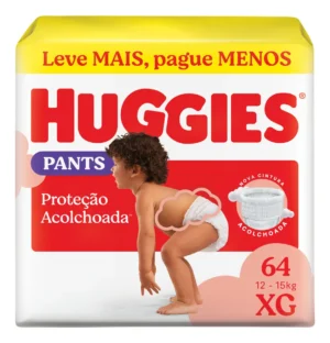 Huggies Fralda Pants Roupinha Proteção Acolchoada XG - 64 Un