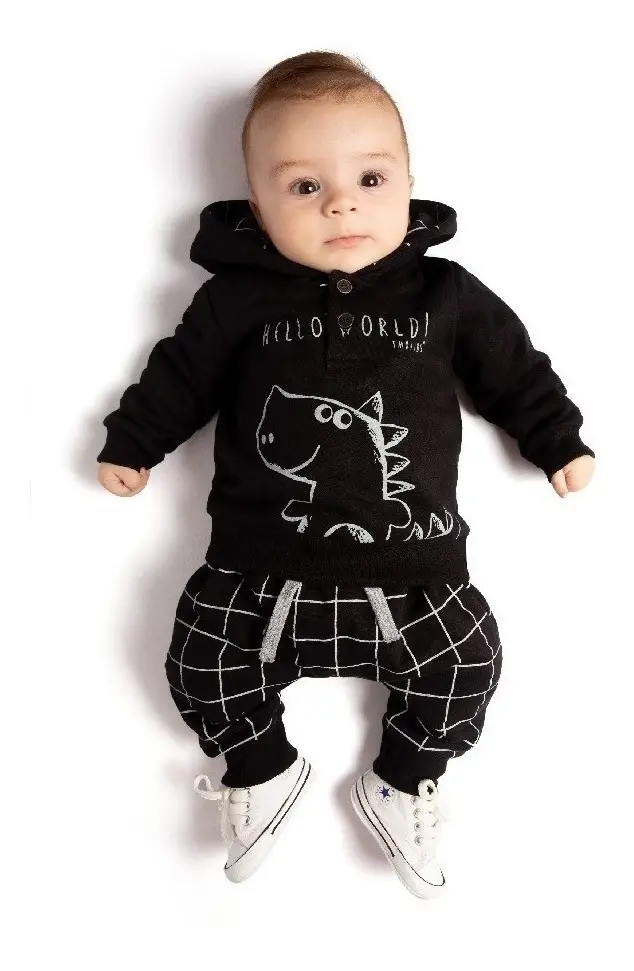 Roupa De Bebe Menino 2 Conjuntos Inverno Moda Infantil - Imagem 3