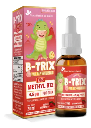 B-trix Vitamina B12 Kids Gotas 30ml Flora Nativa Do Brasil Morango