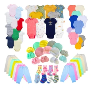Kit Enxoval 30 Peças Roupinha De Bebê Body Calça Algodão